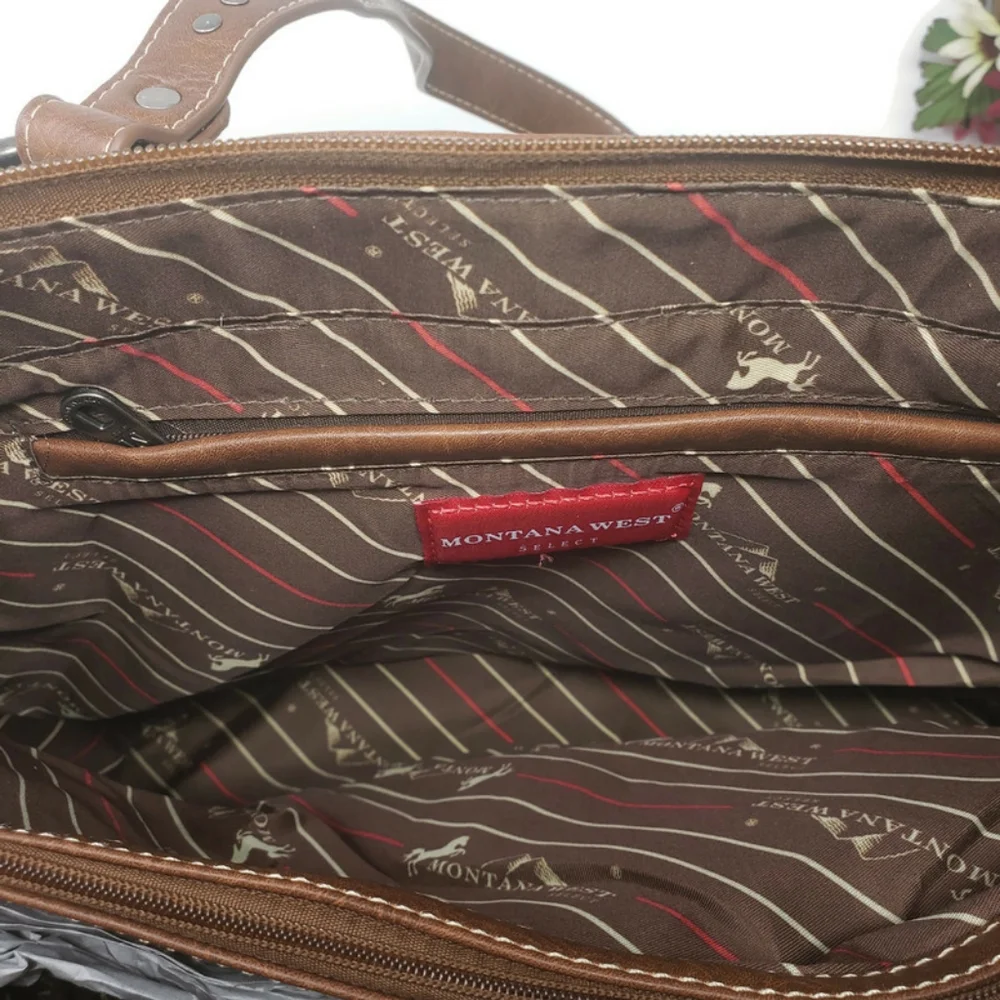 Montana West Concealed Carry Tote with Tassels New - Picture 8 of 8